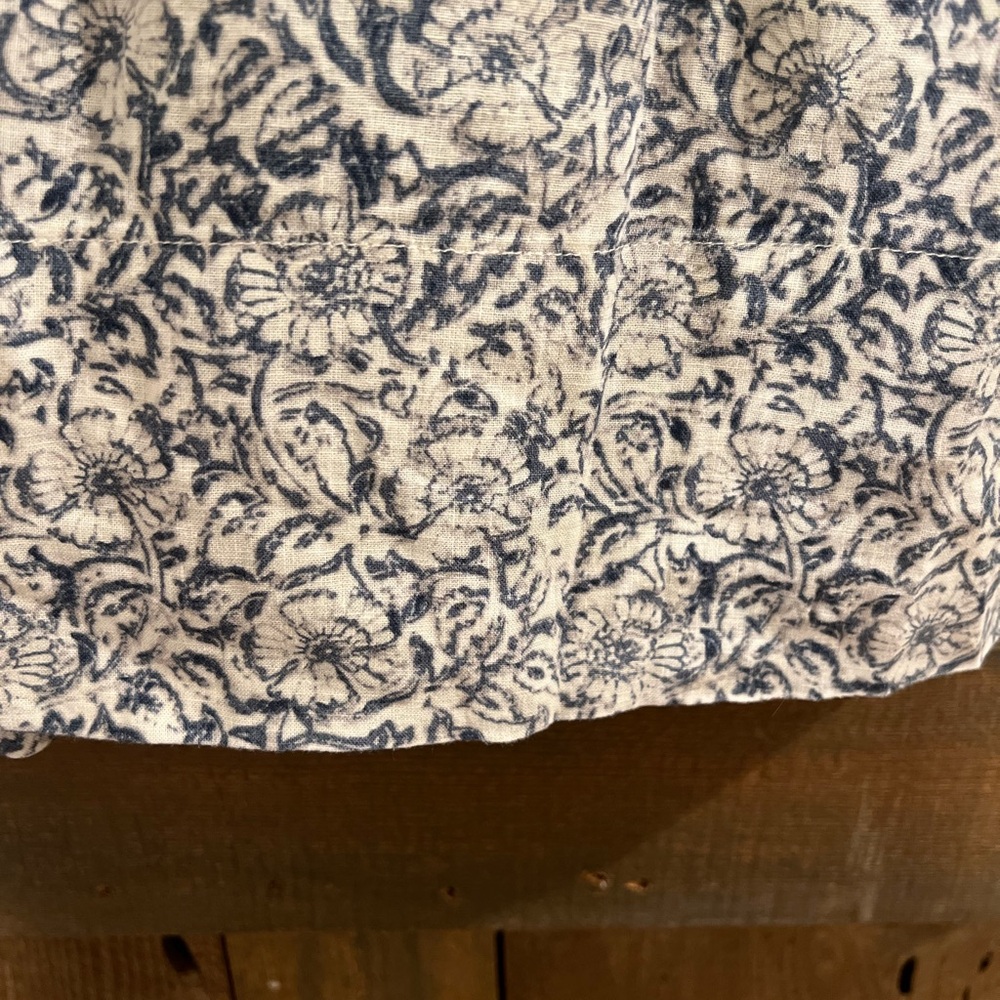Faherty Hemp Blend Dress “Cream Imma Flora” Print Large - Picture 7 of 7